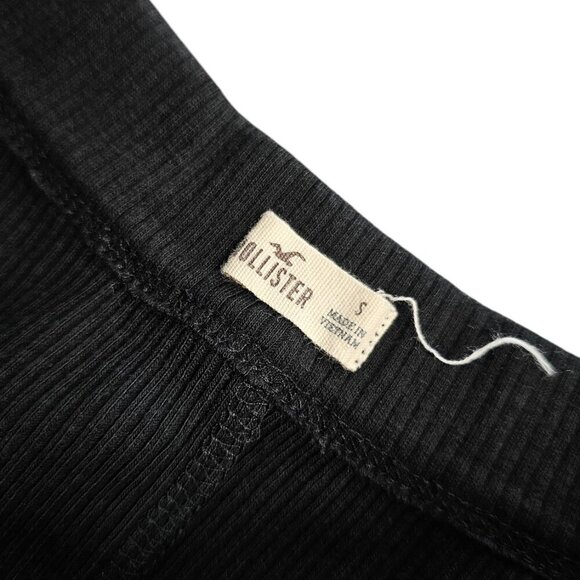 Hollister Womens Ribbed Flowy Mini Skirt, Pull On, Black, Basics, Size Small - Picture 7 of 7